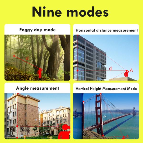 смычок увеличения 6X охотясь дальномер 650 дворов 905nm