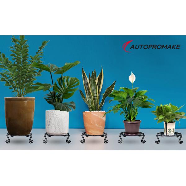 Стальная ржавчина Железный завод стойка для цветочного горшка Тяжелый грузовой горшок держатель Внутреннее наружное оформление