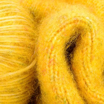 Recicle o fio que da alpaca de lãs do poliéster GRS o ar de nylon acrílico cobriu fios para tricotar manualmente