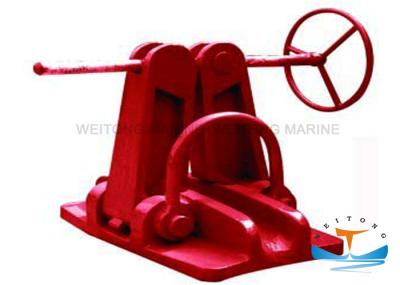 Cast Steel / Iron Marine Mooring Equipment ,  Screw Type Marine Chain Stopper