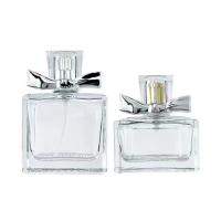 50 / 100ml Perfume vidro transparente frasco de spray personalizado cosmético espesso aspecto elegante e discreto