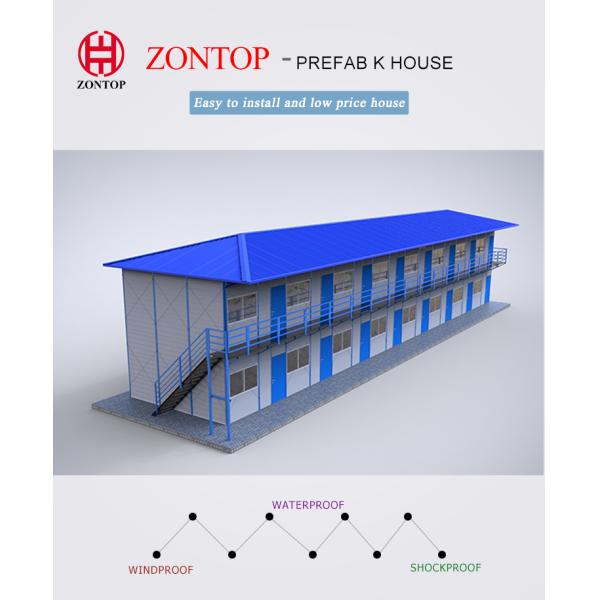 Zontop Modern Luxury Quick Concrete Construction Prefab Modern Design House 40Ft Building Villa Prefabricated House