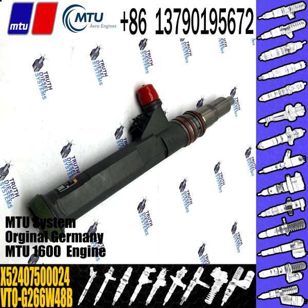 Aço de alta velocidade diesel X52407500024 VTO-G266W48B de injetor de combustível 16V do MTU