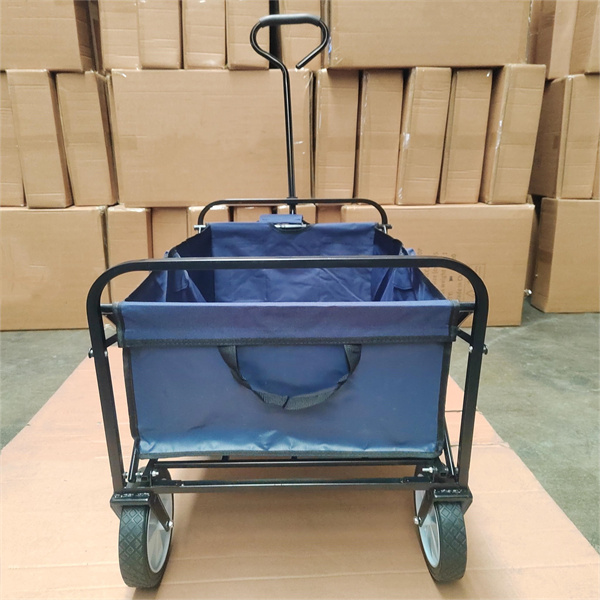 8 Inch Wheels Garden Collapsible Wagon Cart Outdoor Foldable Trolley For Camping
