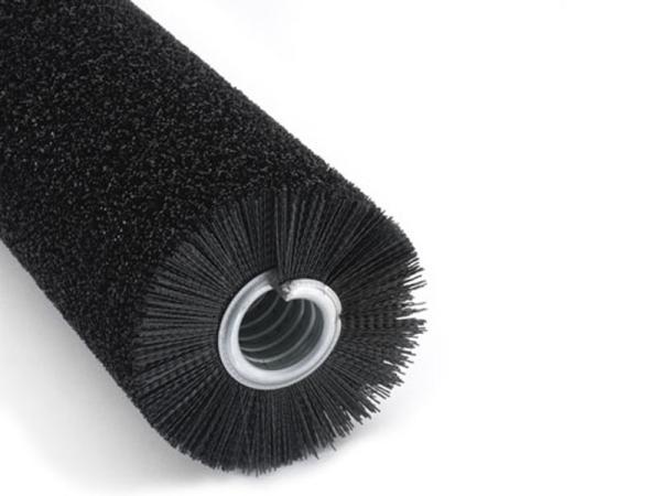 Soft Black Bristle Industrial Close External Cylindrical Nylon Spiral Coil Brush