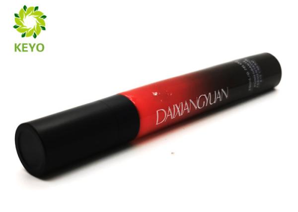 Plastic Empty Cosmetic Tubes 0.67 OZ With Manual Eye Massager And Matte Black Cap