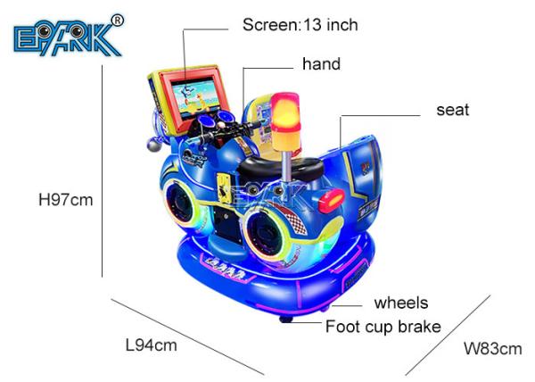 Two Seat Motorcycle electric Kids Motorcycle Kids Swing Kiddie Rides Game Machine