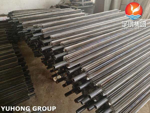 T13237 Carbon Steel Longitudinal Finned Tube Pipe Heat Transfer Custom
