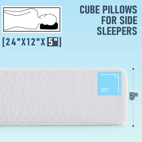 Anti-Static Memory Foam Side Sleeper Pillow Cooling Ice Cube Pillow for Nursing