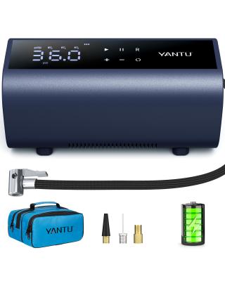 2017 YANTU A22 Electric Tire Inflator with Wireless Rechargeable Design and 35LPM Air Flow