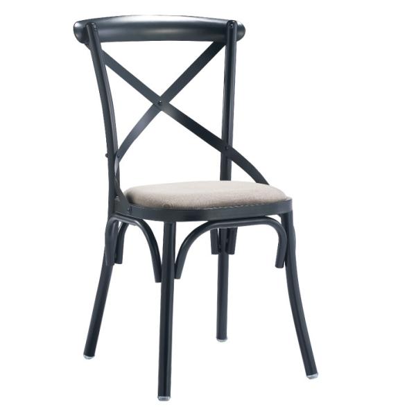 New Coming Cross Back Metal Chair