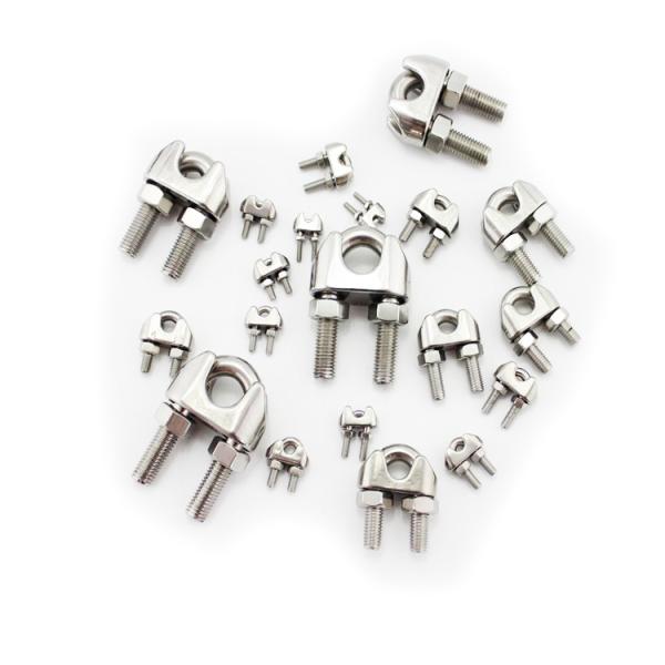 Серебряный горячо оцинкованный углеродистый сталь US Type Wire Rope Clip