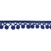 Borla azul 2.5cm Pom Pom Trim da bola da cortina do descanso