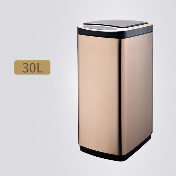 Kitchen Large Home Automatic Charging Smart Induction Stainless Steel Electric Trash Can with Lid