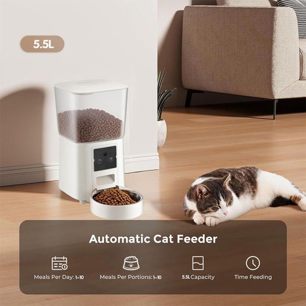 OEM/ODM Pet Products Smart Automatic Pet Feeder with WiFi App Control and Timed Feeding