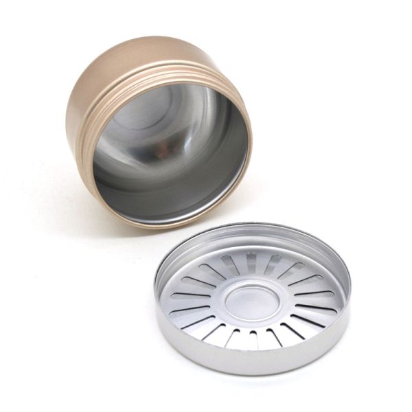 Solid Air Freshener Aluminum Jar Can Round Car Air Freshener Bead Packaging Metal Box