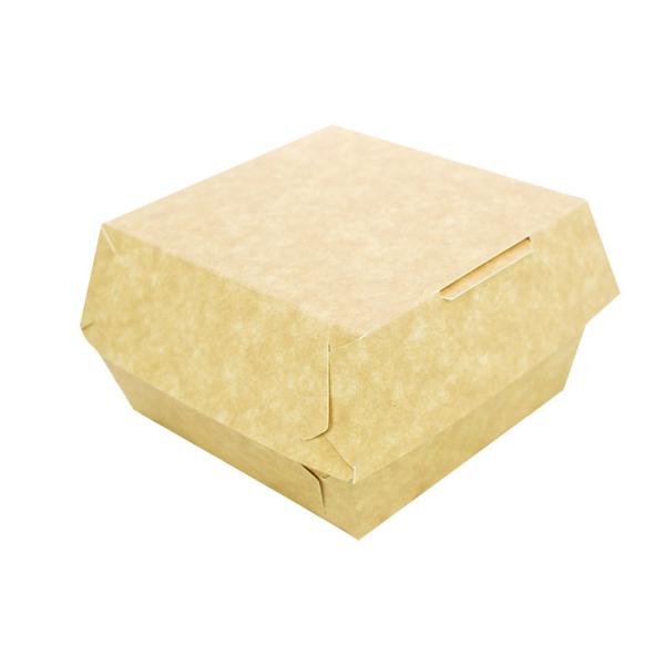 Customizable Disposable Bowl Laminated Hamburger Box Fixed Box 97*105*38mm In-Stock/Custom-Made Food-Grade Laminated 300gsm Agate Laminated Paper