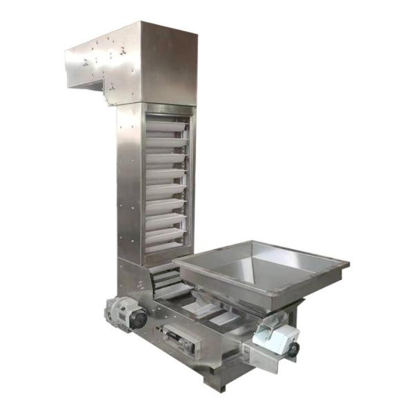Transportador de balde de tipo Z de aço inoxidável resistente ao calor para produtos de fritura
