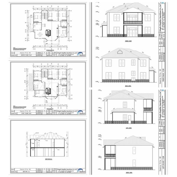 Дом сертификата CE Prefab стальной, светлая вилла дома стальной структуры