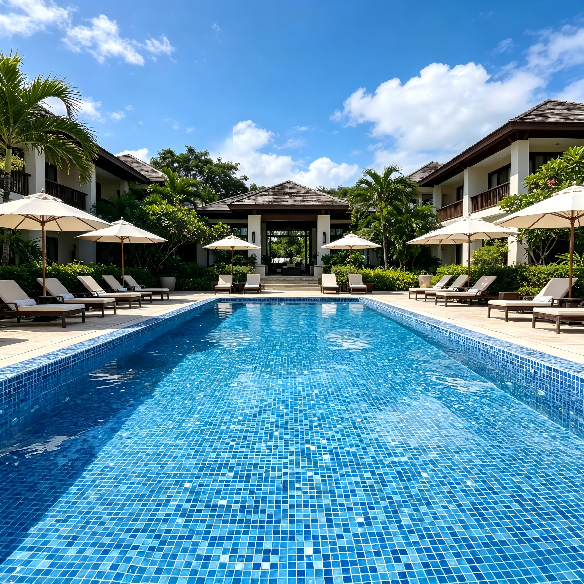 ZOKI Ceramic Mosaic Tile 306X306mm Mosaic For Swimming Pool