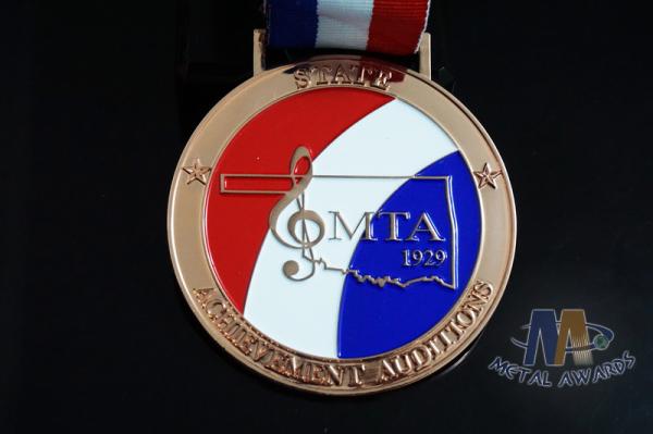 Musical Notation Sports Events American Metal Award Medals Soft Enamel Fillled With Copper Plating