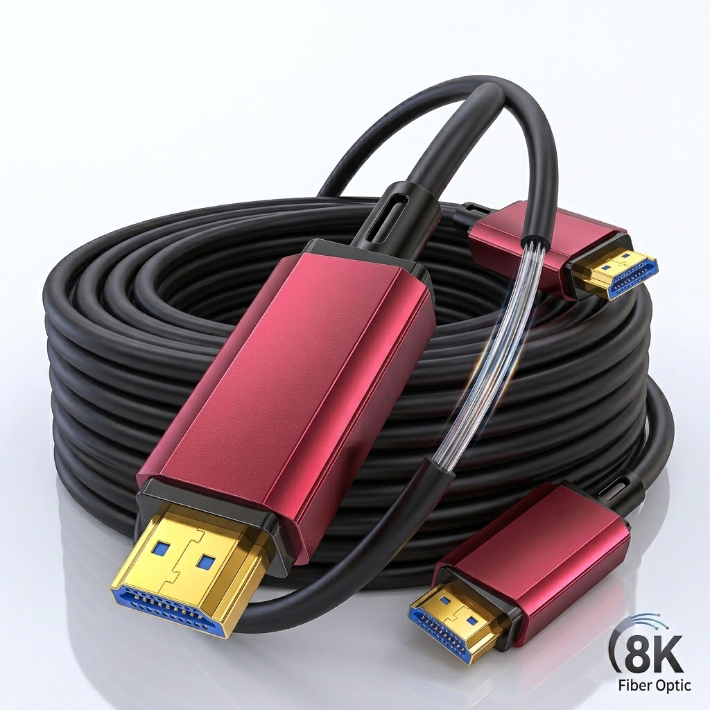 Dolby Atmos Dynamic HDR Video Adapter Cable 48Gbps Ultra Slim Fiber Optic HDMI Cable for PS5