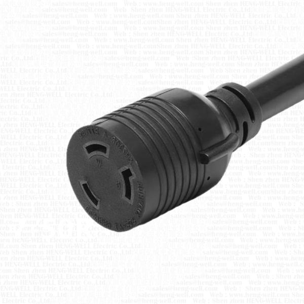 L7-30P/L7-30R Twist Lock Generator Cord | 3/10/25/50FT 10AWG SJTW US Heavy Duty Extension Power Cable