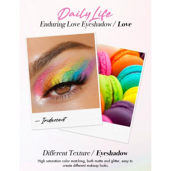 Colorful Vegan Duochrome Eyeshadow Palette Powder 16.2g Lightweight