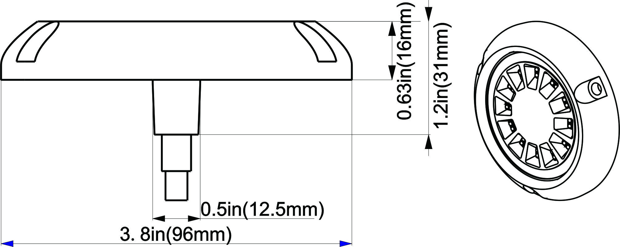 Света шлюпки двойного цвета DC12V 24V SS316L подводные