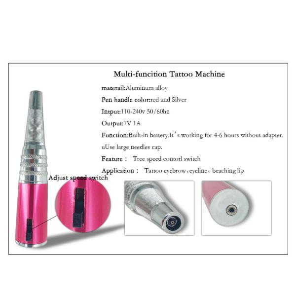 le tatouage permanent Kit Lip Eyebrow Tattoo Machine de maquillage de 7V 1A adaptent le logo aux besoins du client
