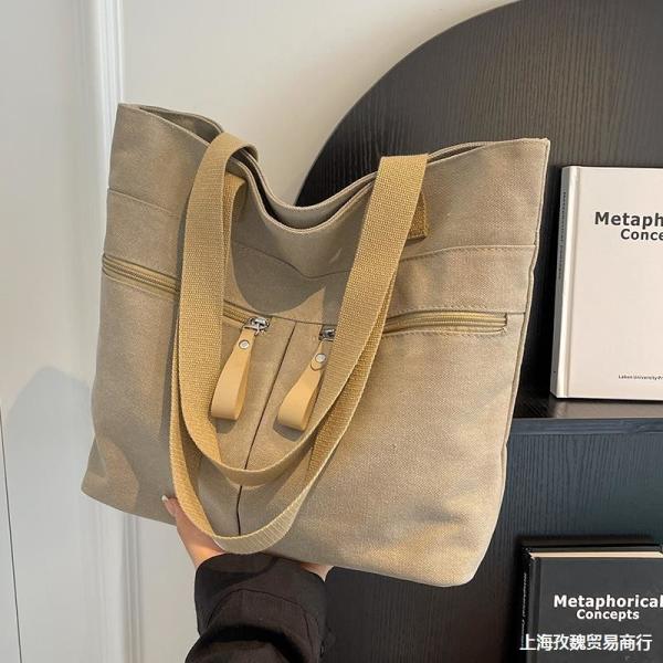 2023 custom wholesale high quality big heavy duty white canvas women bag blank plain cotton canvas tote bag with customi