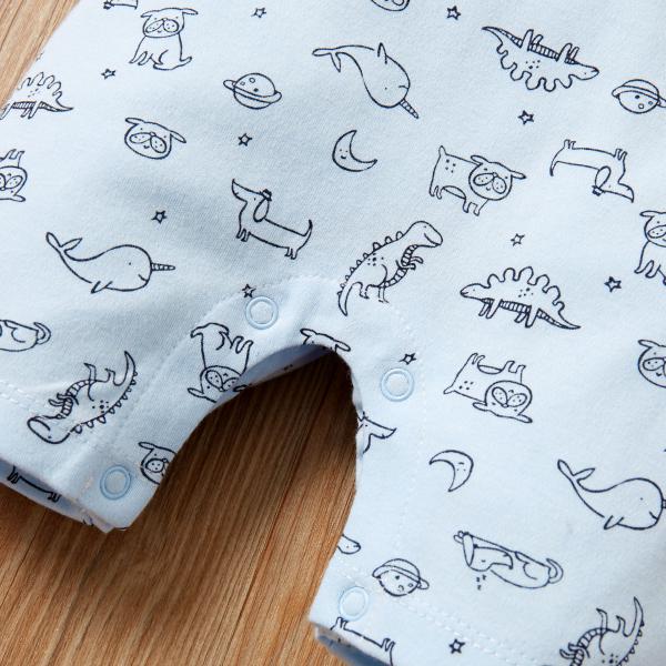 2023 Summer In Stock 100% Cotton Baby Jumpsuit Factory Reasonable Price Baby Rompers Short Sleeves Baby Clothing