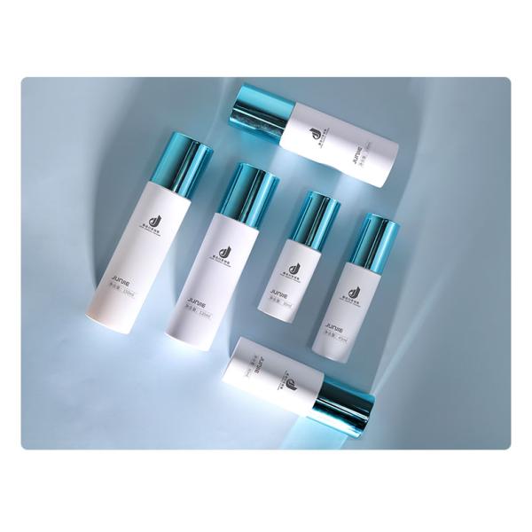 PETG Botella de bomba verde Botellas de spray para el cuerpo vacío cosmético 100 ml