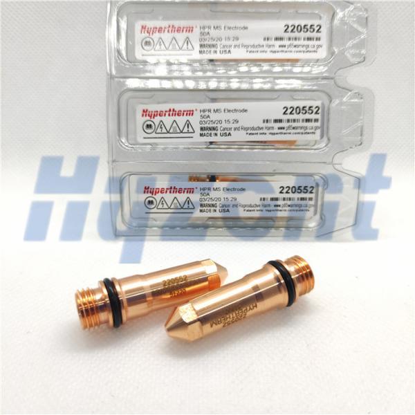 Materiais de consumo de aço suaves do plasma do elétrodo de Hypertherm 220552