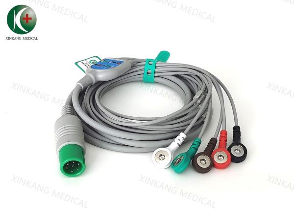 Medical Disposable ECG Cable For Adult Pediatric Neonatal