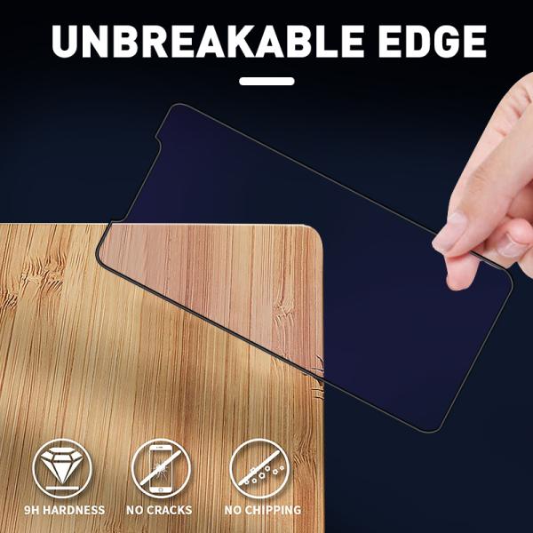 18D Airbag Full Glue 2.5D Glass Screen Protector Anti Blue Purple Light Screen Protector For IPhone Samsung
