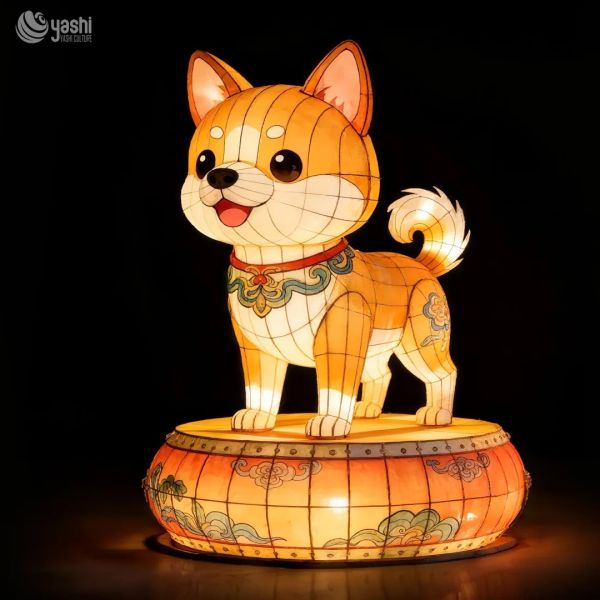 Outdoor Waterproof Tiger Lantern Sculpture - Zodiac Animal Theme Lantern