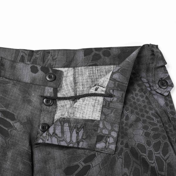 Traje militar de la ropa del combate del ejército de la tela de la tela escocesa del traje de Python del negro del ACU