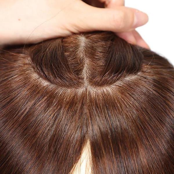 150 g Parte Média Fêmea Perucas de Toupee Feminino Substituição de Cabelos