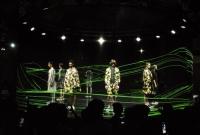 Transparência viva invisível da projeção 78% do holograma da tela de malha do holograma 3D