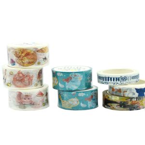 Коты легкого разрыва тощие маскируя ленту Washi для планов Scrapbook