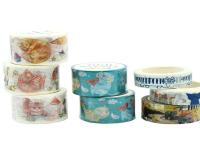 Gatos magros do rasgo fácil que mascaram a fita de Washi para disposições do álbum de recortes