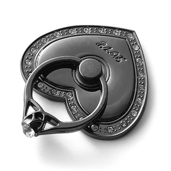 GV que lustra o suporte dado forma coração do telefone da carcaça de dado 4.5*4cm do metal do tratamento