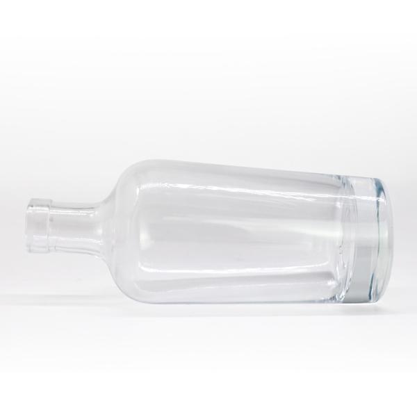 500ml 750ml Clear Reusable Miniature Liquor Bottle with Glass Body