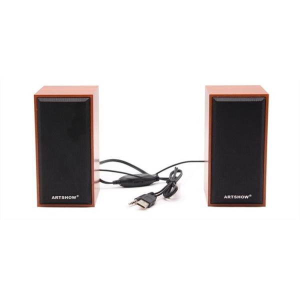 Portable USB 2.0 Desktop Hifi Bookshelf Speakers With Subwoofer Multimedia