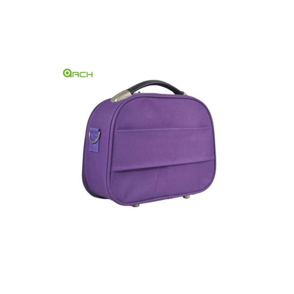 600D Vanity Case Duffle Travel Luggage Bag with One Front Pocket and Retractable Top Handle