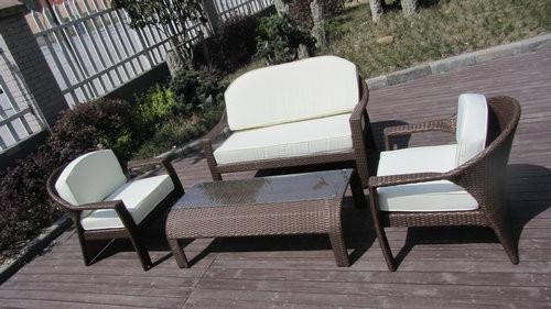 European Style Hand-Woven Outdoor Rattan Furniture Sofa Chair