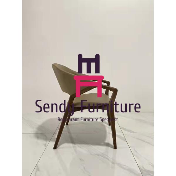 Ресторан золы H81cm деревянный предводительствует Artisanal изготовление с подлокотниками