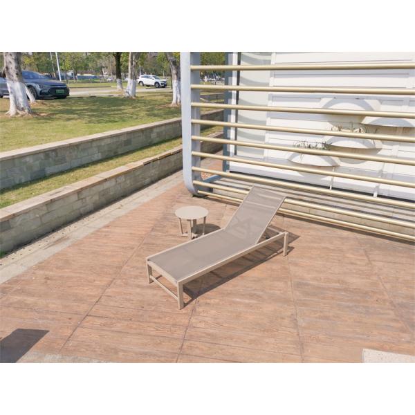Upgrade Your Beach and Pool Experience with this Metal Outdoor Patio Wave Chaise Lounger