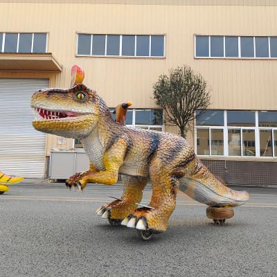 Animatronic Dinosaur Ride avec trois roues Scooter électrique Dinosaur pour les enfants